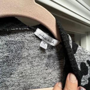 Black and gray white birch Cardigan